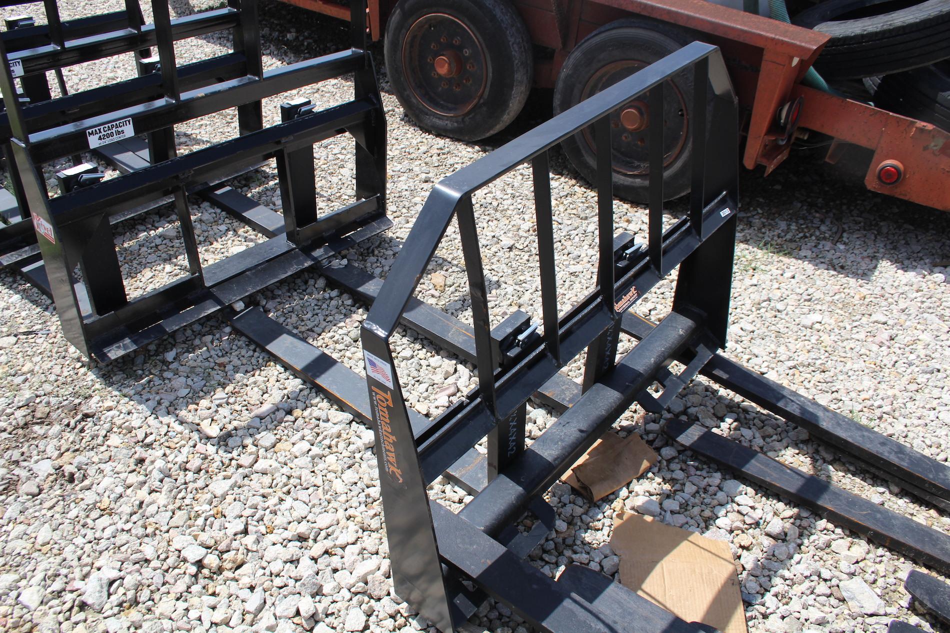 New Skid Steer 42in Forks and Frame