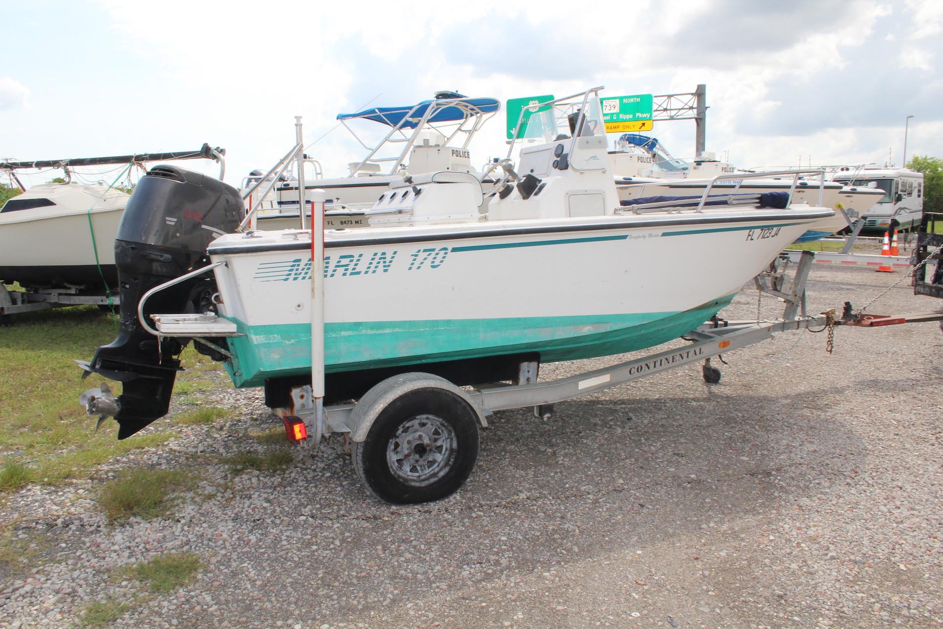 1996 Marlin 170 16.5ft Center Console Boat