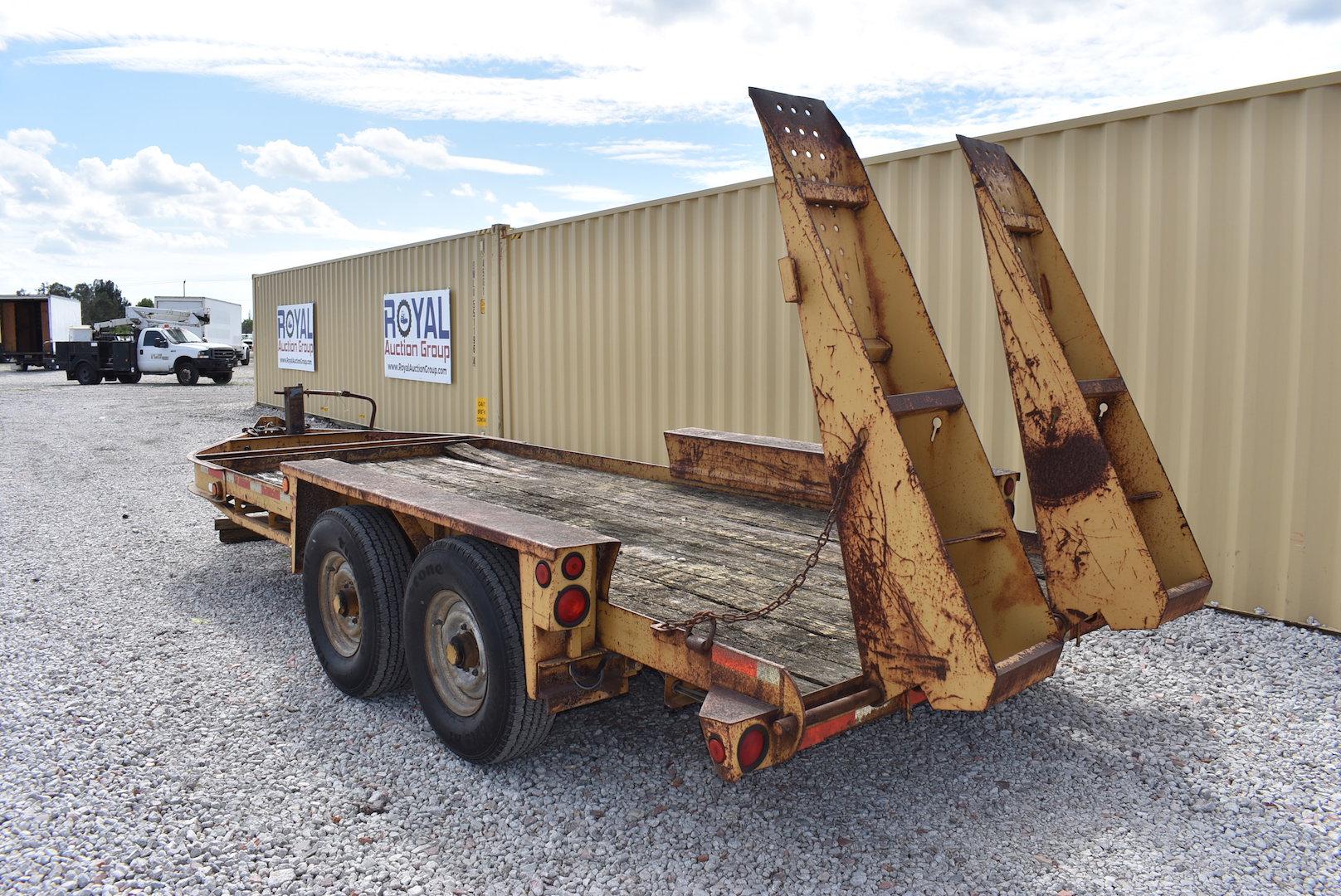 2003 16ft Behl Tag Along Equipment Trailer with Ramps