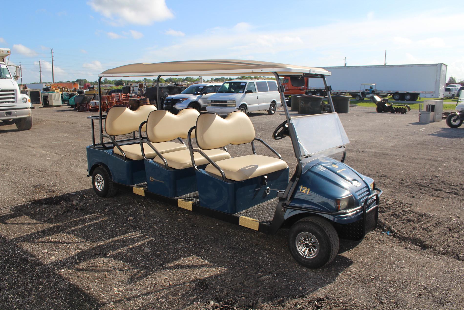 Club Car Custom 3 Row Gas Golf Cart