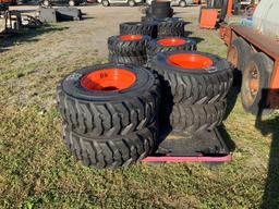 4 - 12-16.5 Skid Steer Wheels and Tires Unused