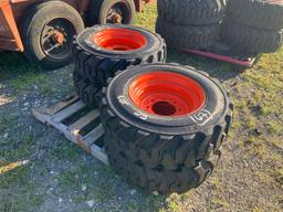 4 - 10-16.5 Skid Steer Wheels and Tires Unused