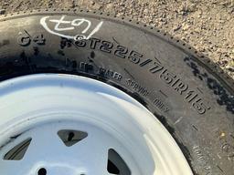 4 - 225/75r15 Trailer Tires and Wheels unused