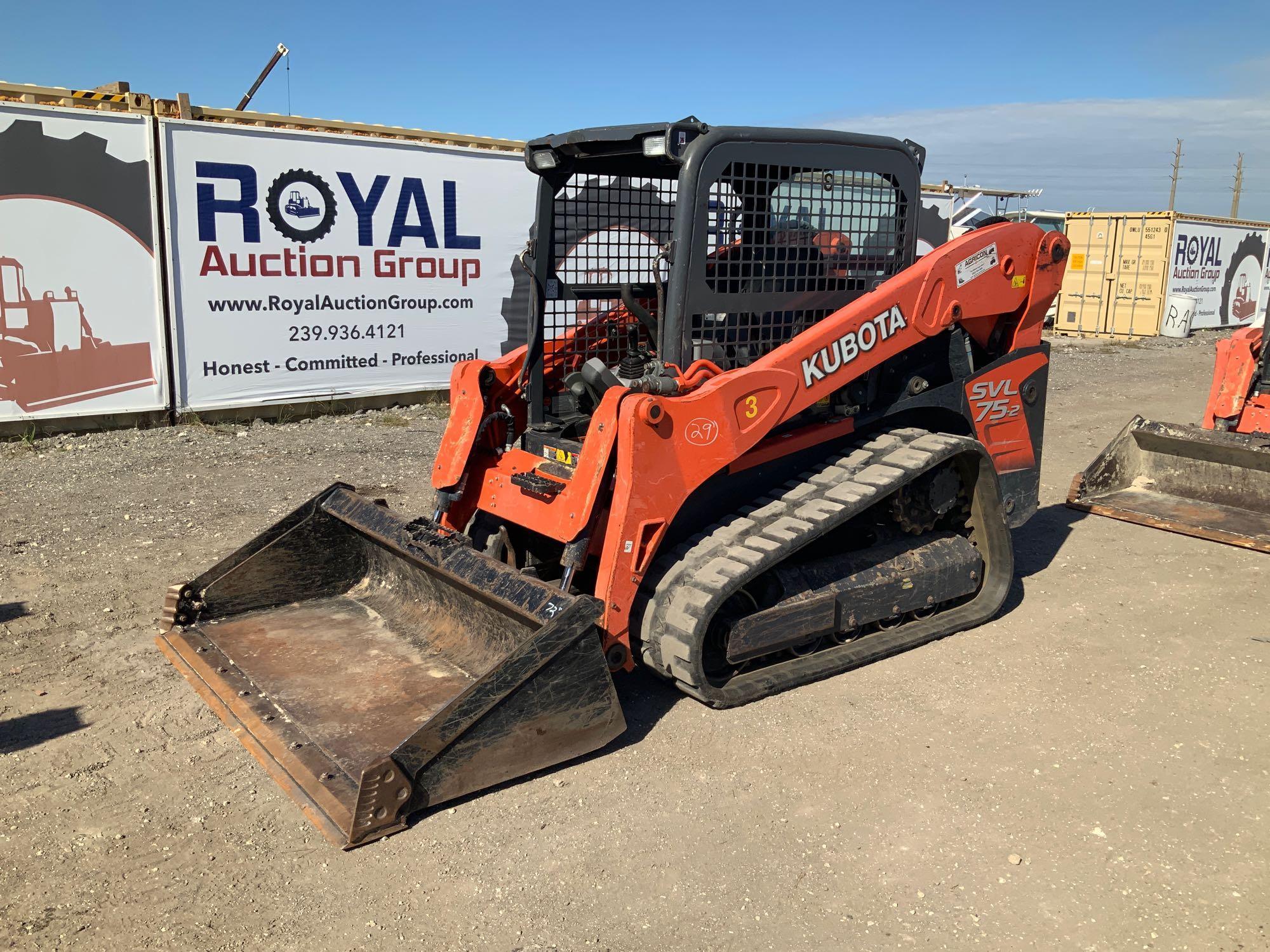 2017 Kubota SLV 75-2 Skid Steer Multi Terrain Loader