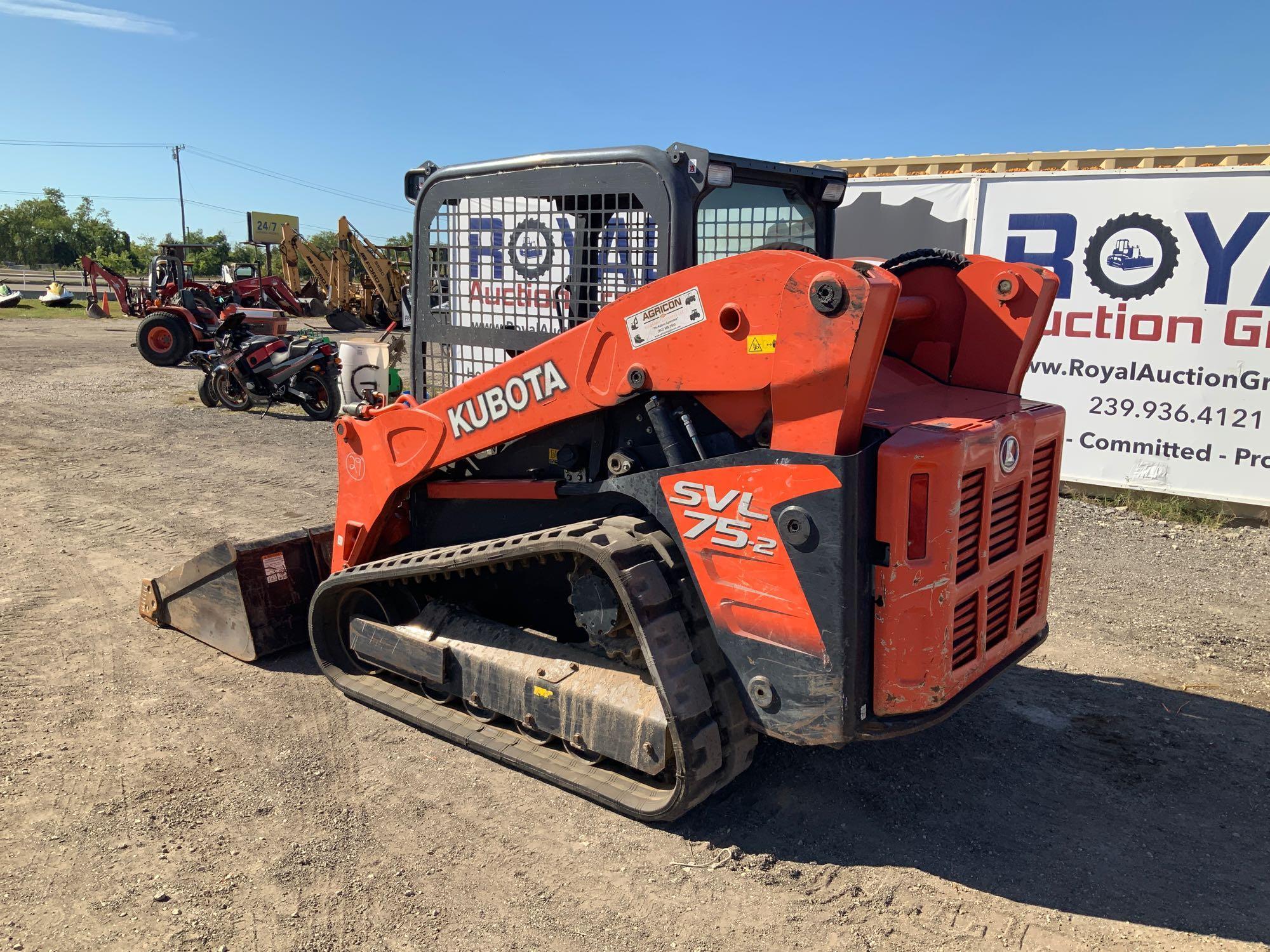 2017 Kubota SLV 75-2 Skid Steer Multi Terrain Loader