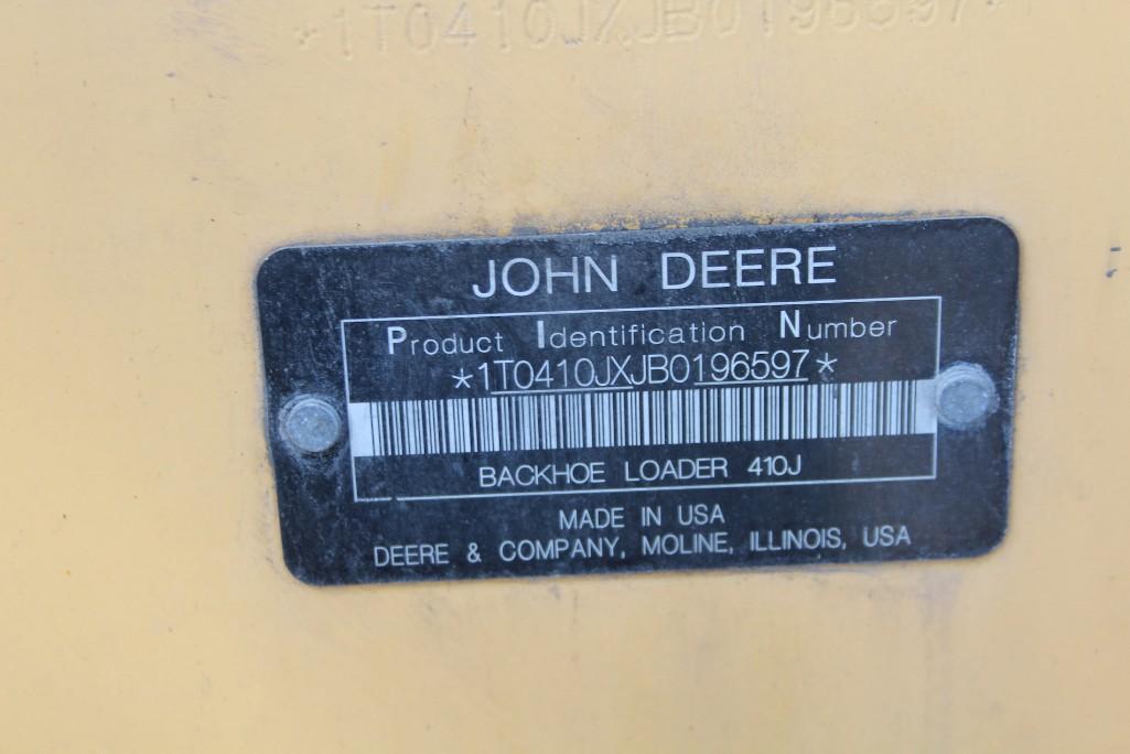 2011 John Deere 410JT Extend A Hoe Loader Backhoe