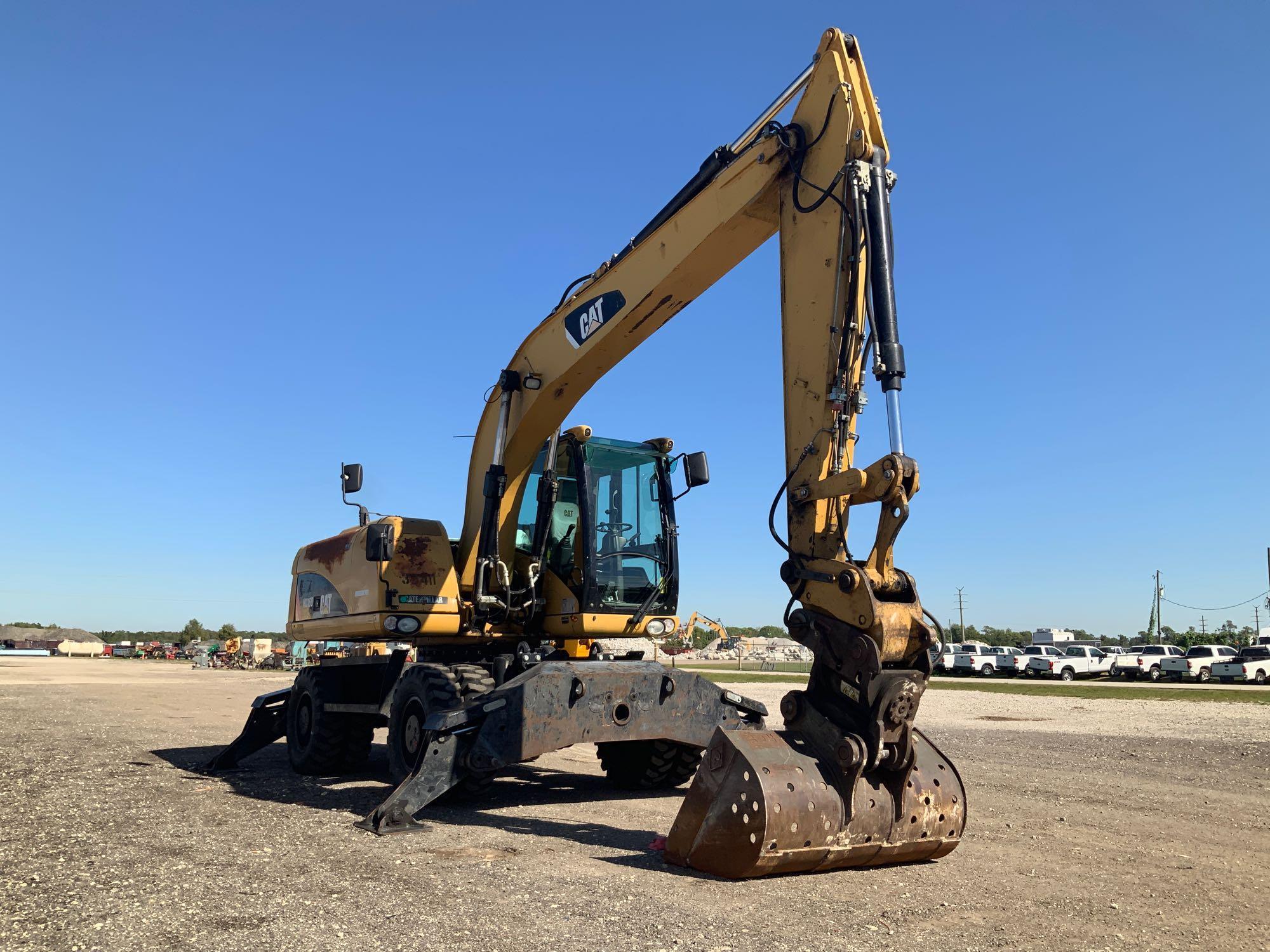 2009 Caterpillar M316D Hydraulic Wheeled Grading Excavator - VIDEO