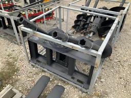 Unused Skid Steer Hydraulic Auger with Three Bits