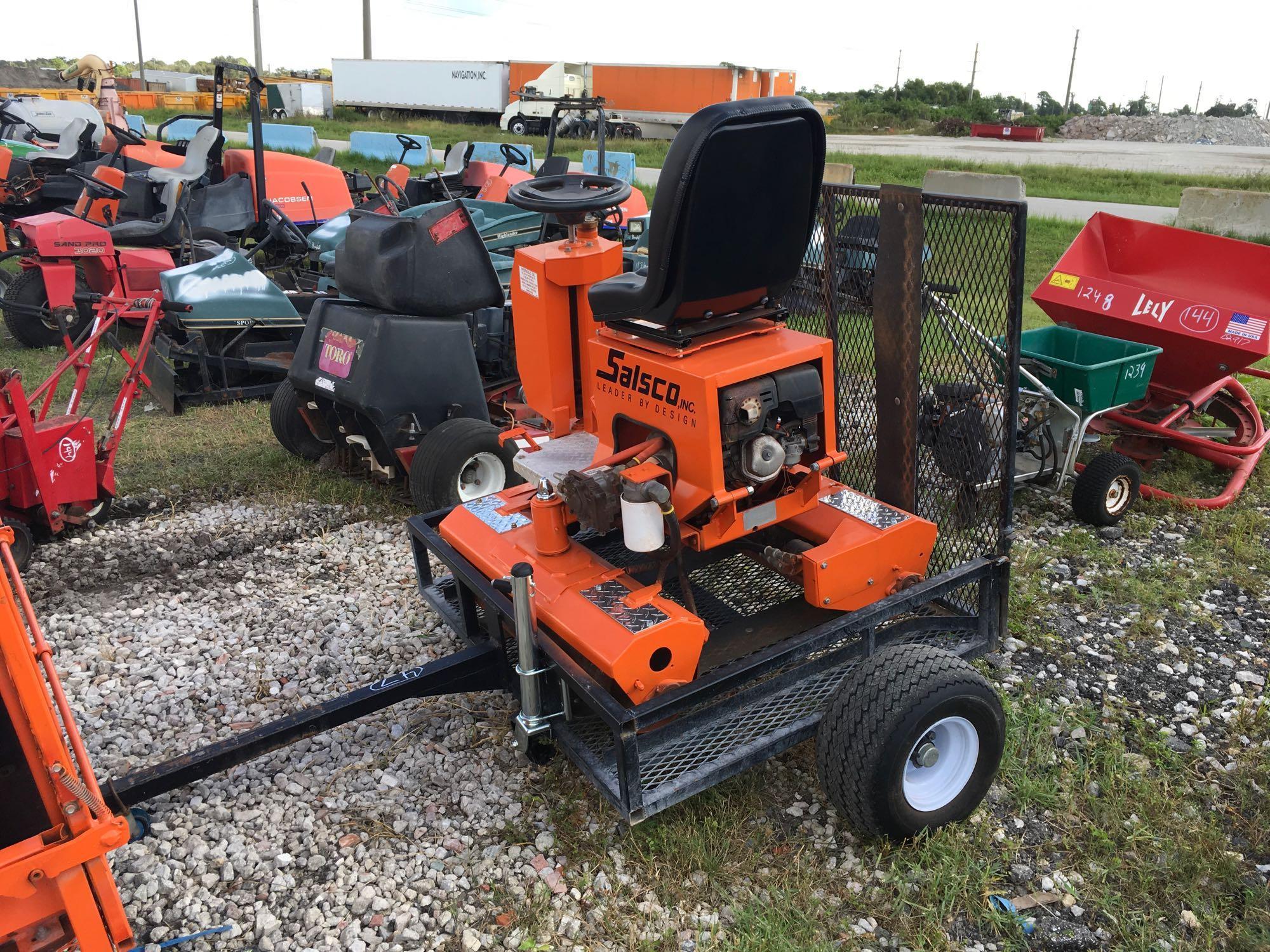 Salsco Greens Roller 09010 with Trailer