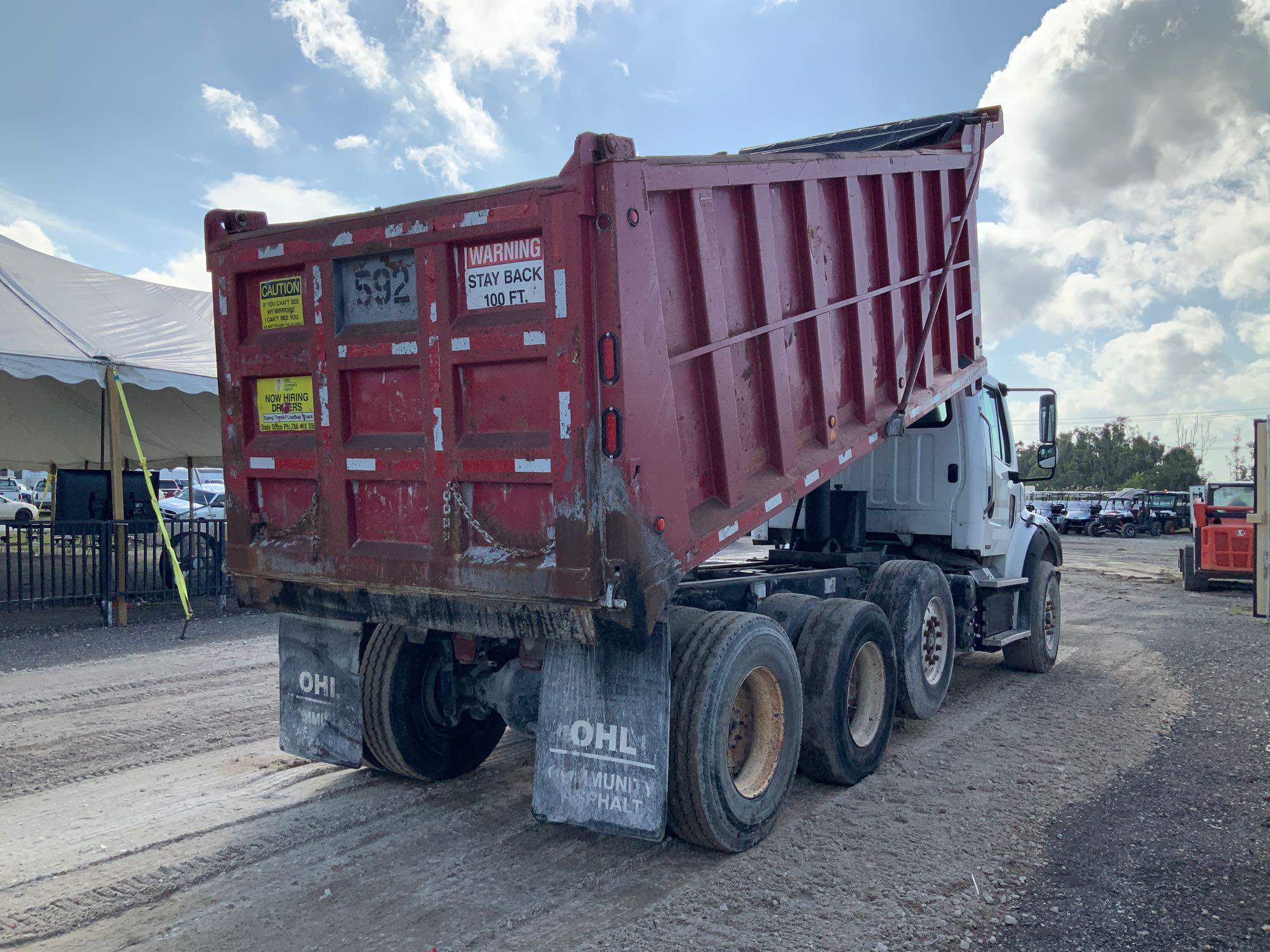 2012 Freightliner M2112 Tri Axle Dump Truck