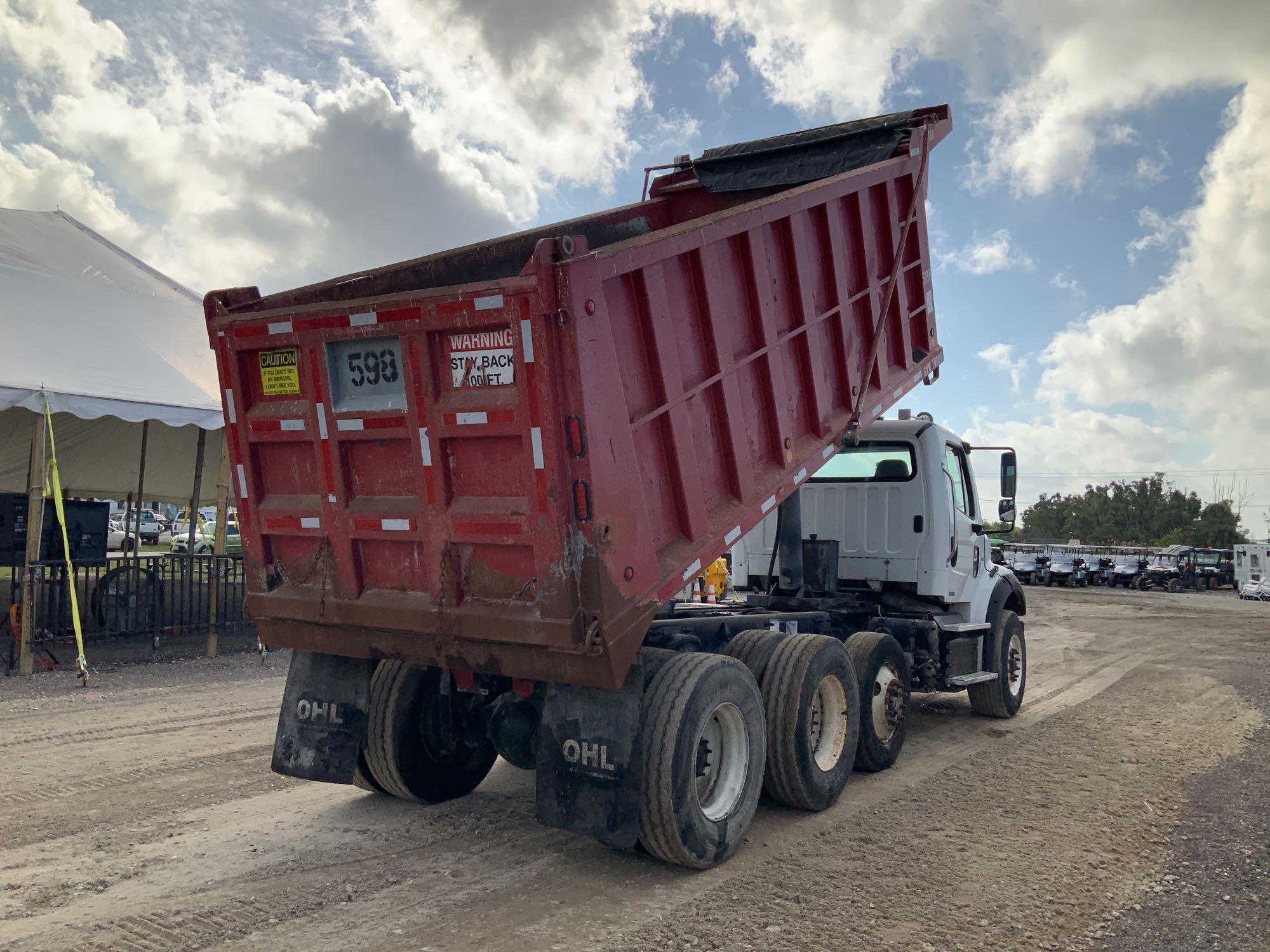 2012 Freightliner M2112 Tri Axle Dump Truck