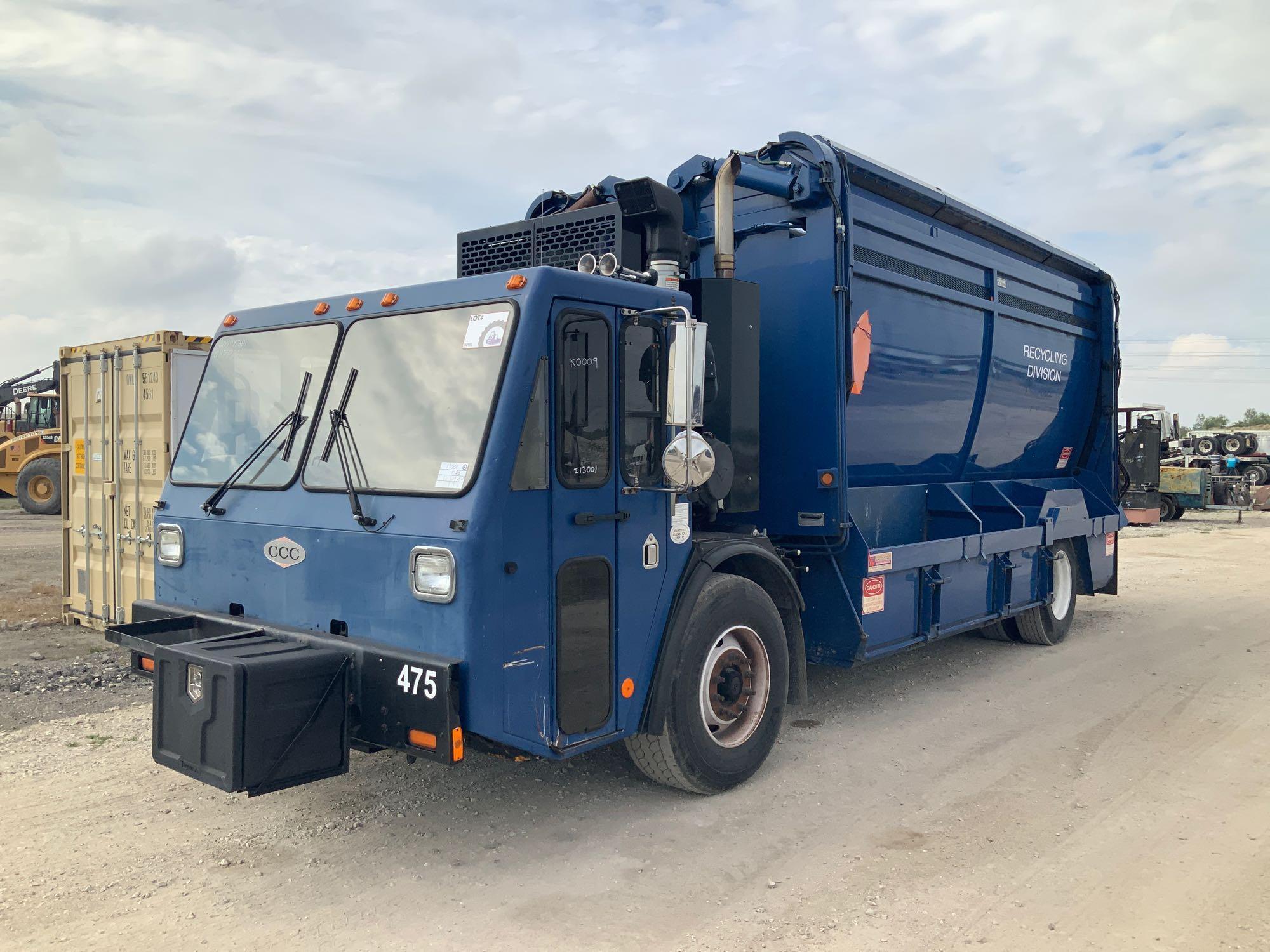 2011 Crane Carrier Co 35yd Dual Side Top Loading Recycling Truck