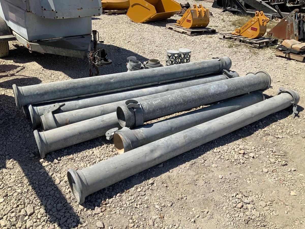 8 Sections of Pipe Connectors Measuring 8in from 6in Pump System