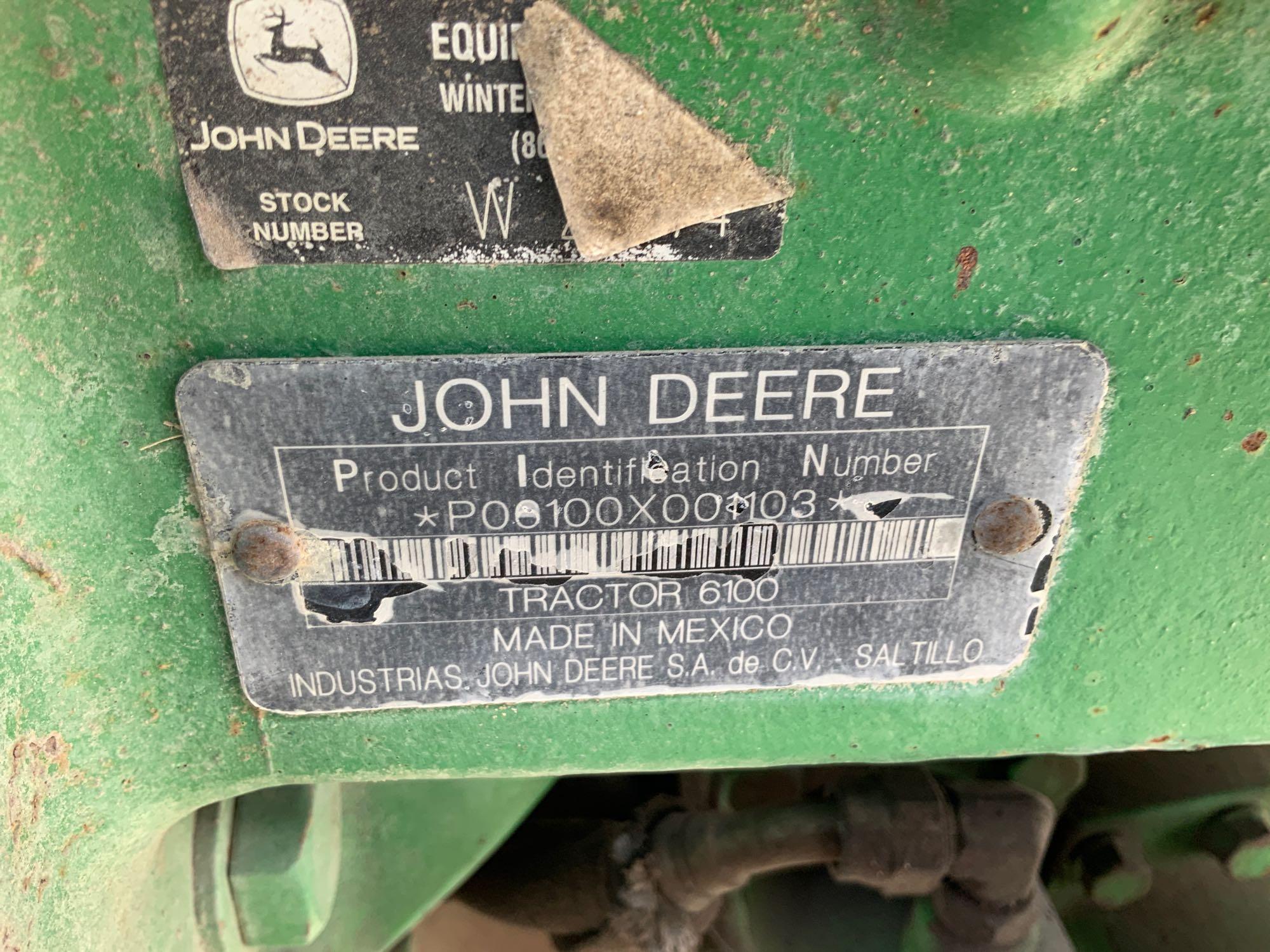 John Deere 6100D 4x4 Tractor