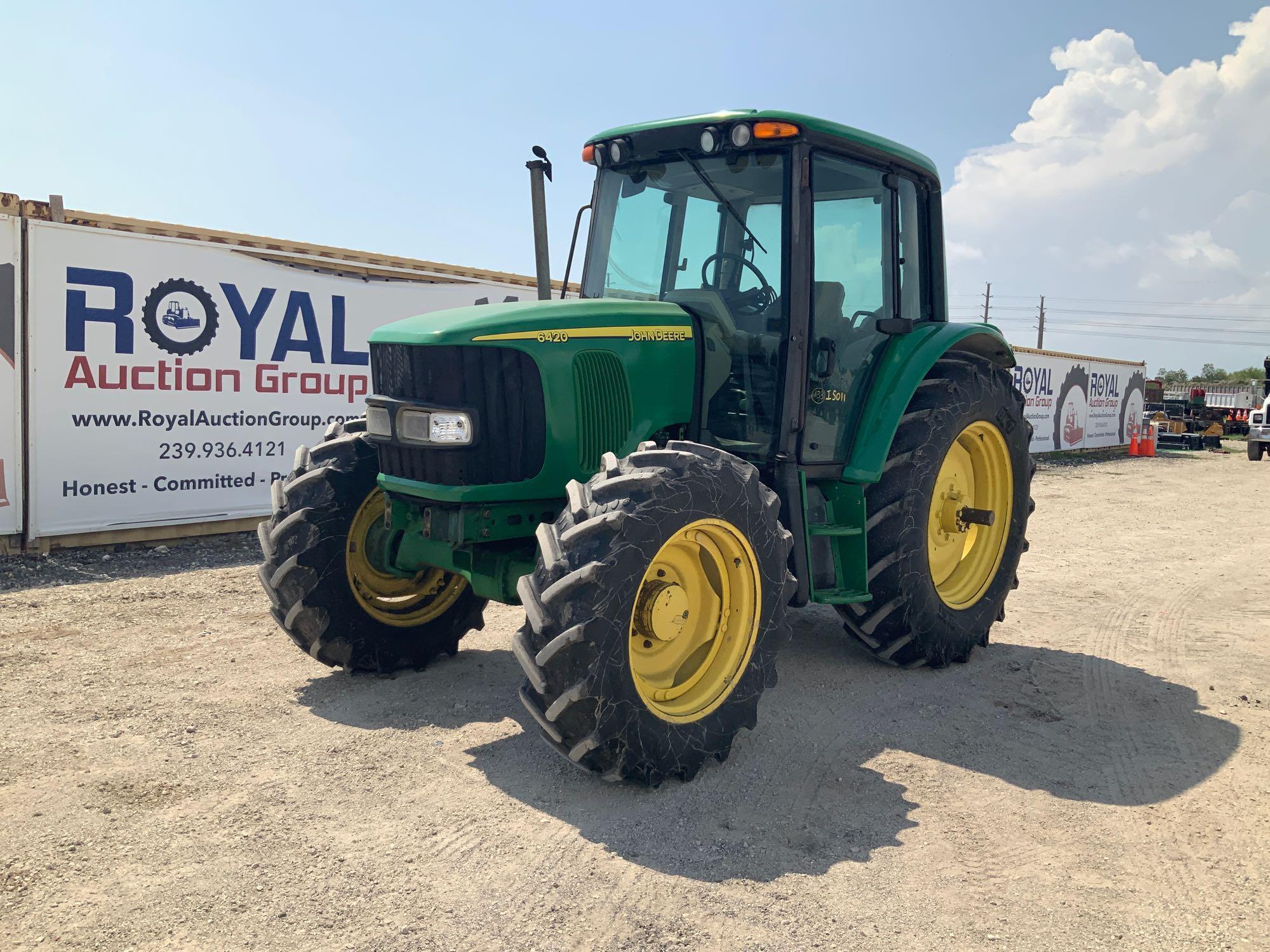 John Deere 6420 4WD Enclosed Cab Ag Tractor