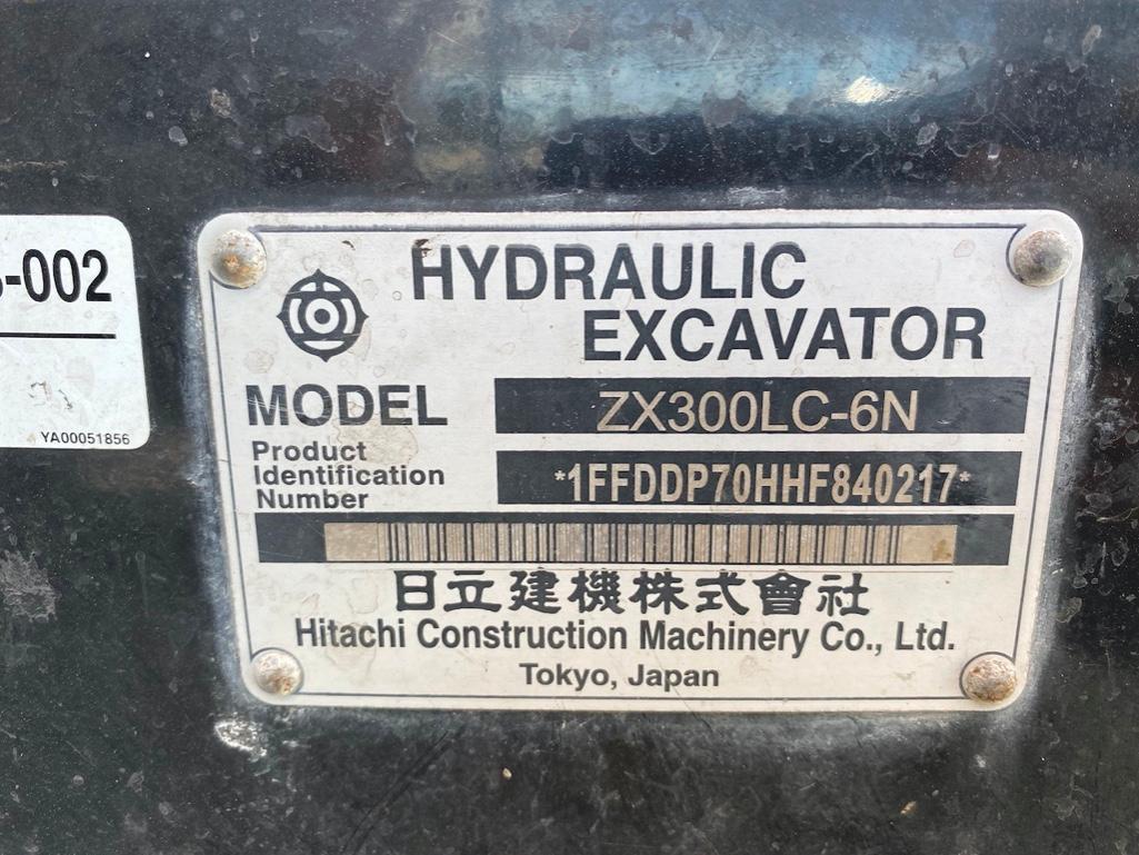 2017 Hitachi ZX300LC-6N Zaxis Hydraulic Excavator