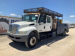 2009 International 4400 Crew Cab Service Crane Truck