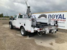 2005 Ford F-550 4x4 Dually Over Center Bucket Truck