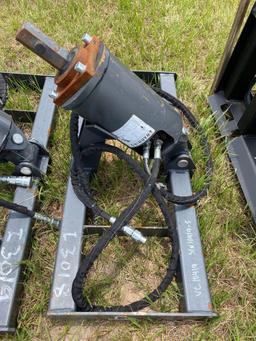 Unused Skid Steer Hydraulic Auger Attachment