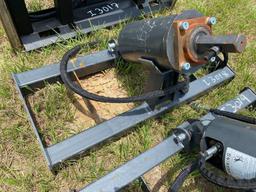 Unused Skid Steer Hydraulic Auger Attachment