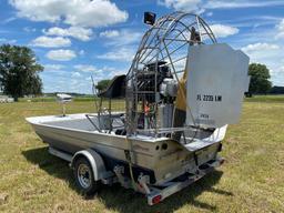 2001 16ft AirGator Aluminum Air Fan Boat