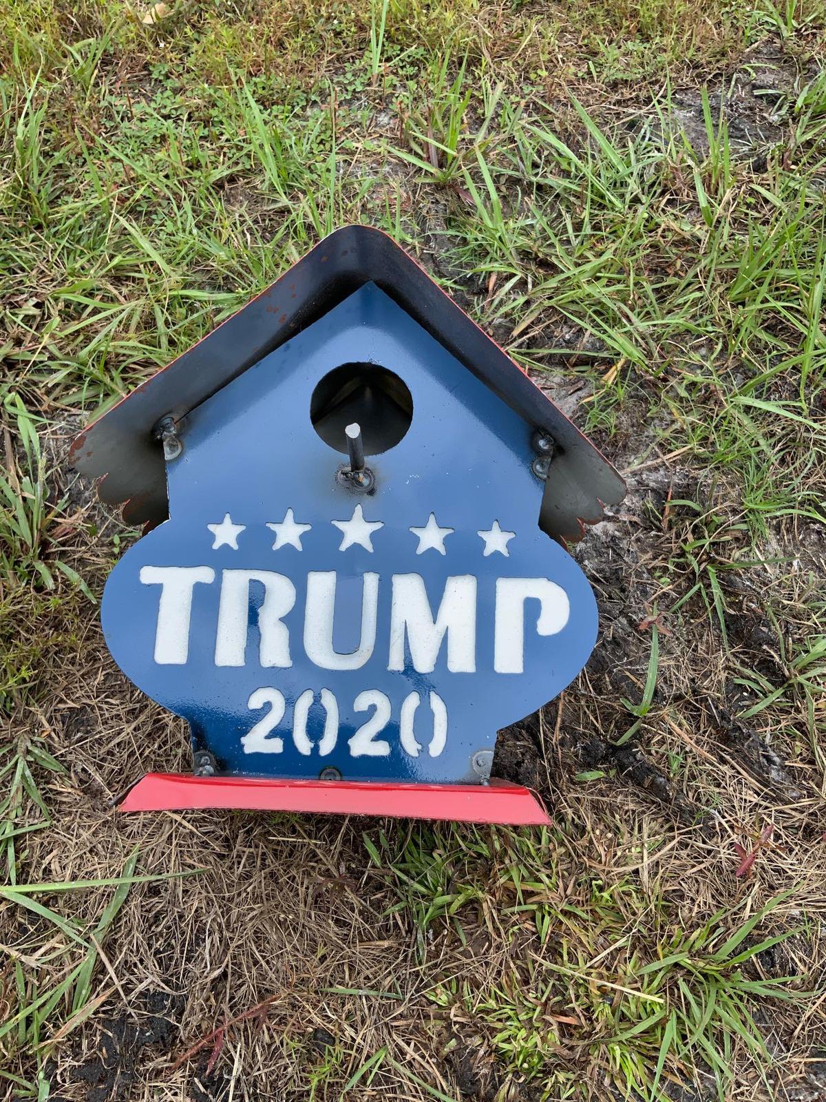 Trump 2020 Metal Bird House