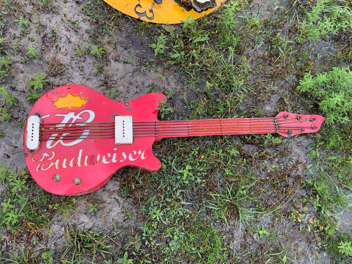 Budweiser Guitar Sign