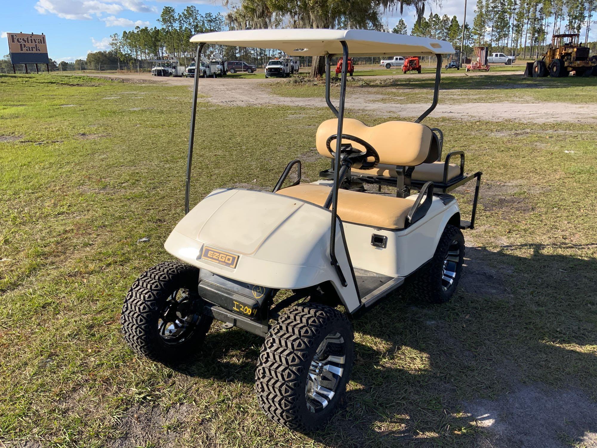 E-Z-Go 48V Lifted High Speed 4 Passenger Golf Cart