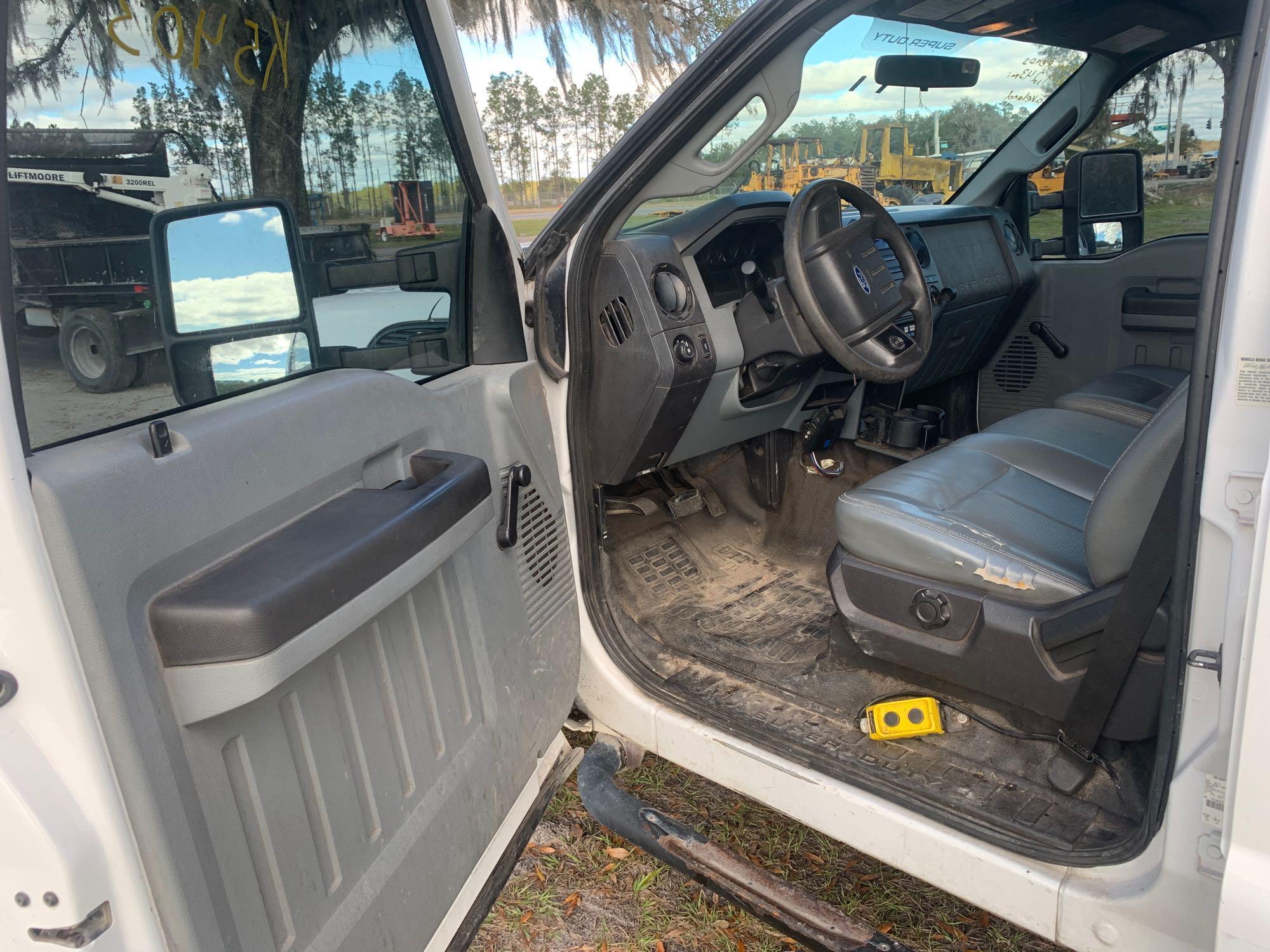 2011 Ford F-350 4x4 Crew Cab Crane Dump Truck