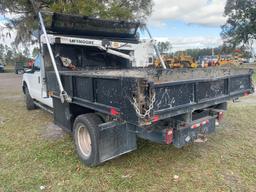 2011 Ford F-350 4x4 Crew Cab Crane Dump Truck