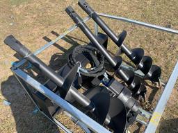 Unused Skid Steer Auger with 3 Bits