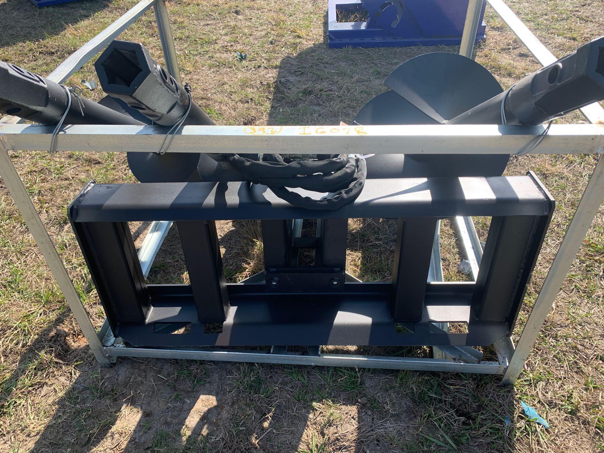 Unused Skid Steer Auger with 3 Bits