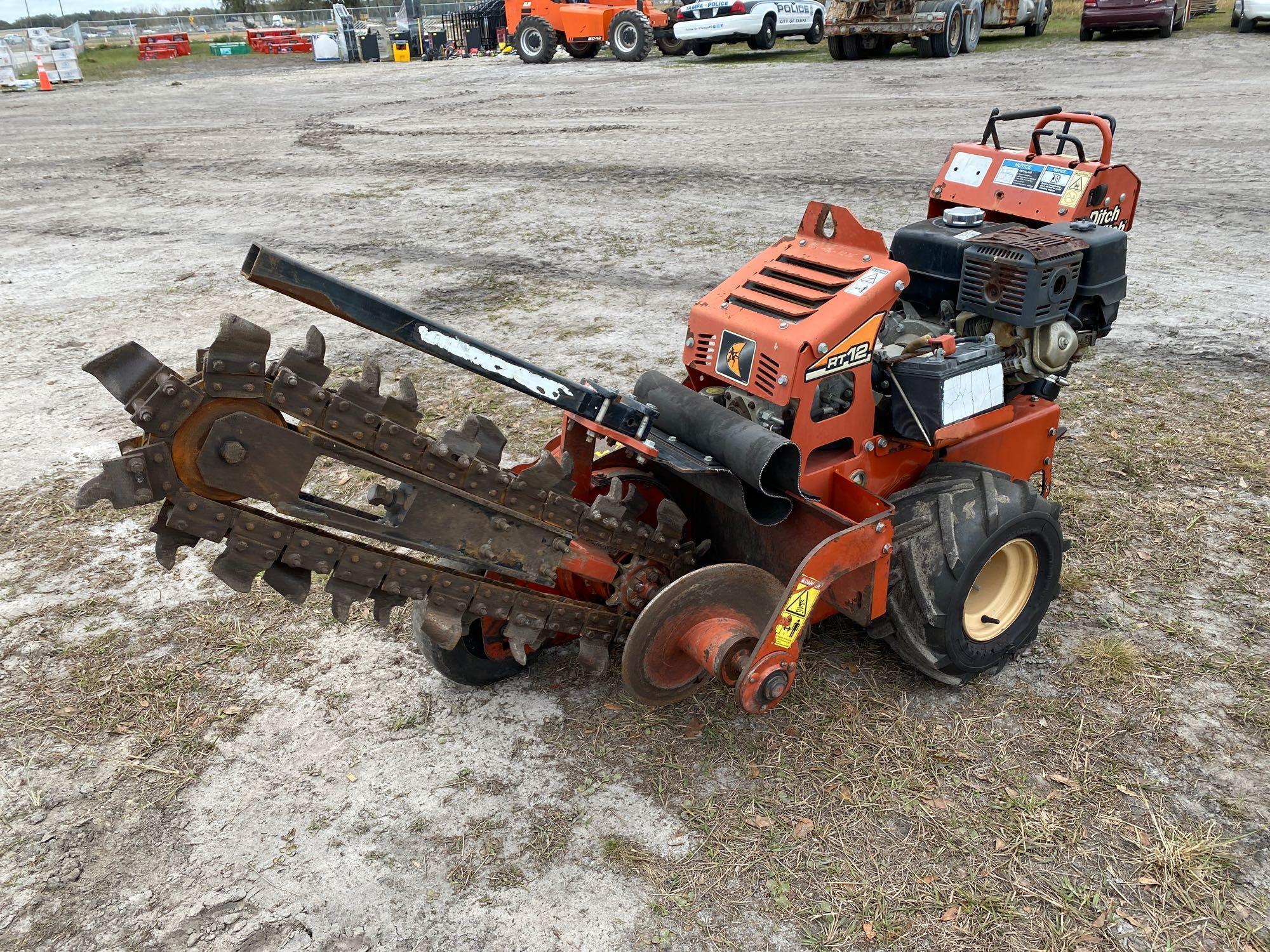 2015 Ditch Witch RT12 3ft Trencher