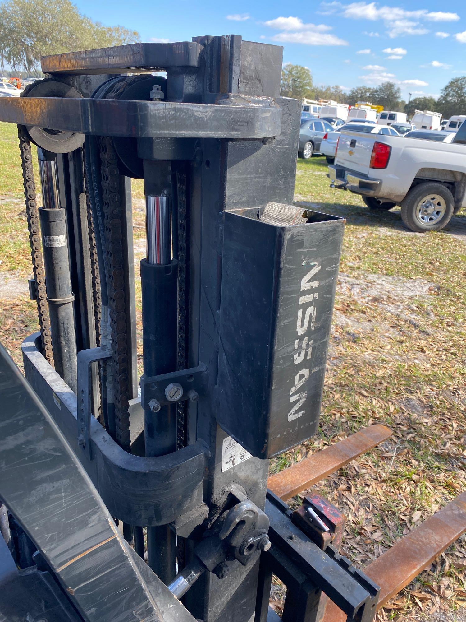 2011 Nissan 50 4,700LB Solid Tire Forklift