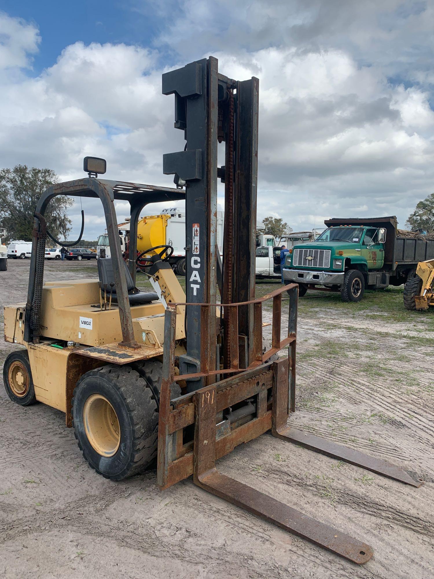 Caterpillar V80E 8,000lb Forklift