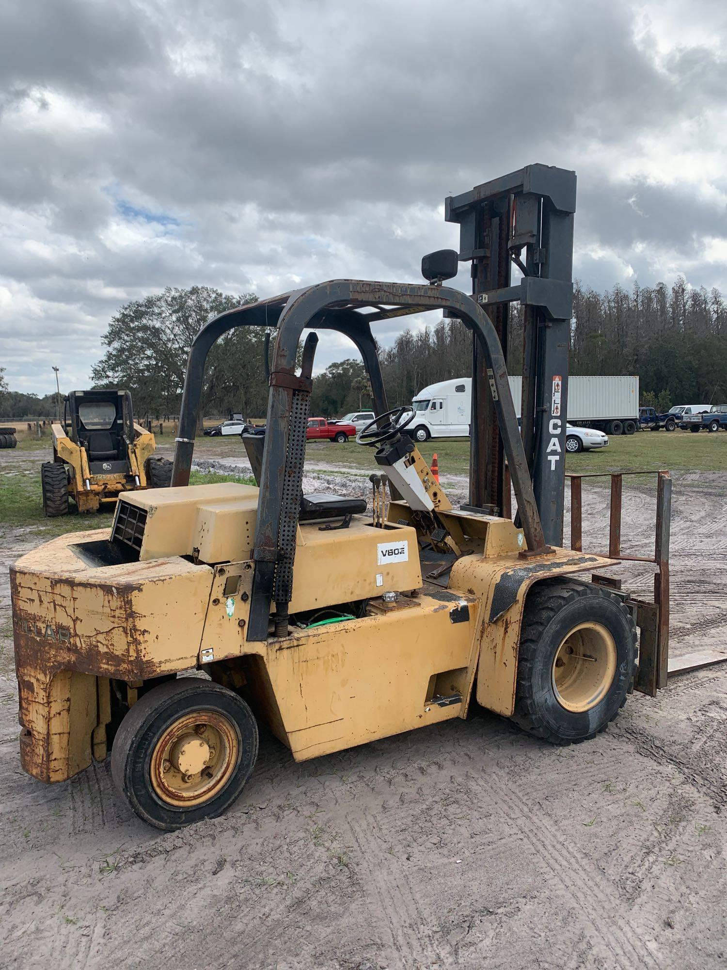 Caterpillar V80E 8,000lb Forklift