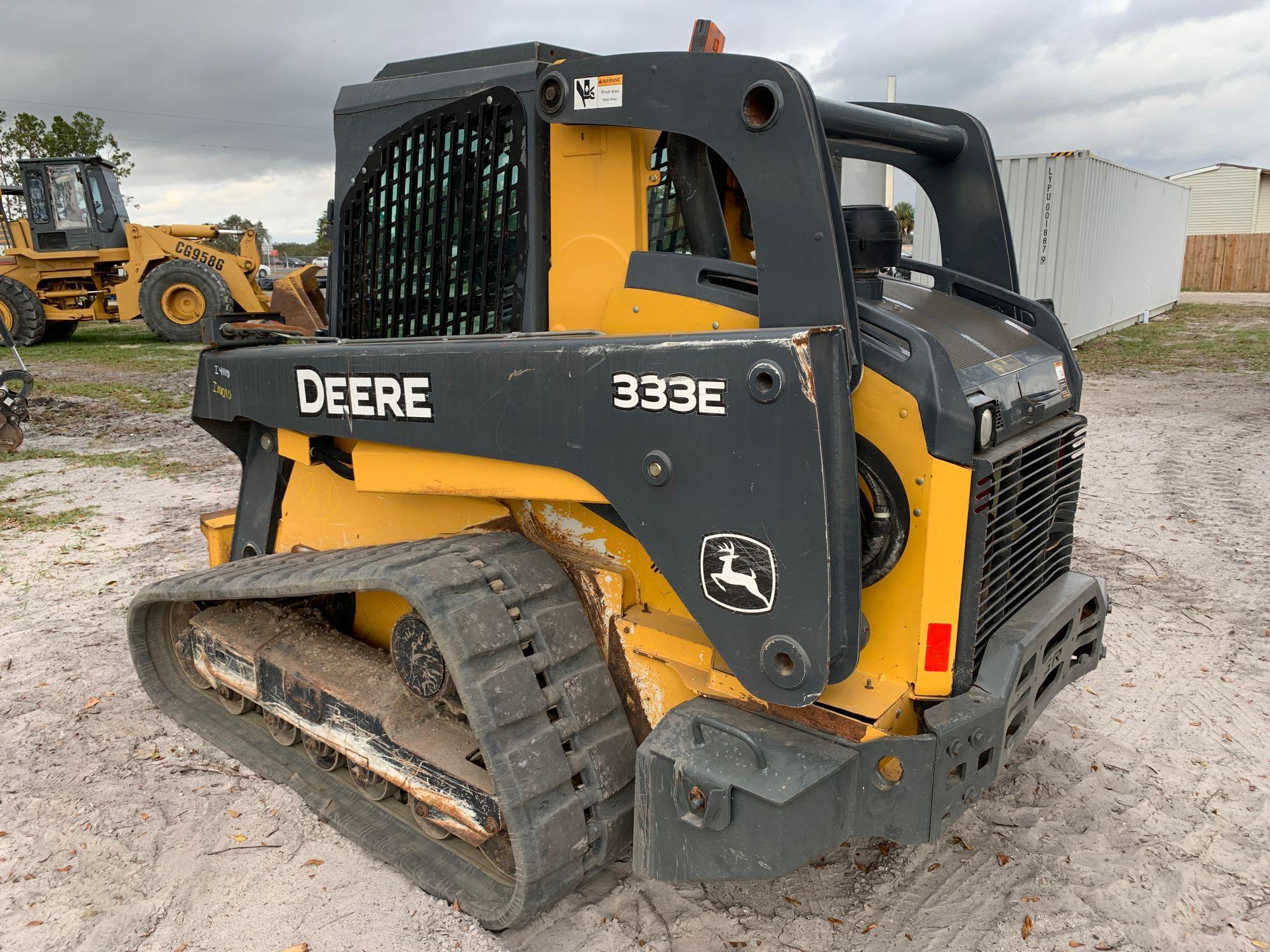 2014 John Deere 333E Compact Track Skid Steer Loader