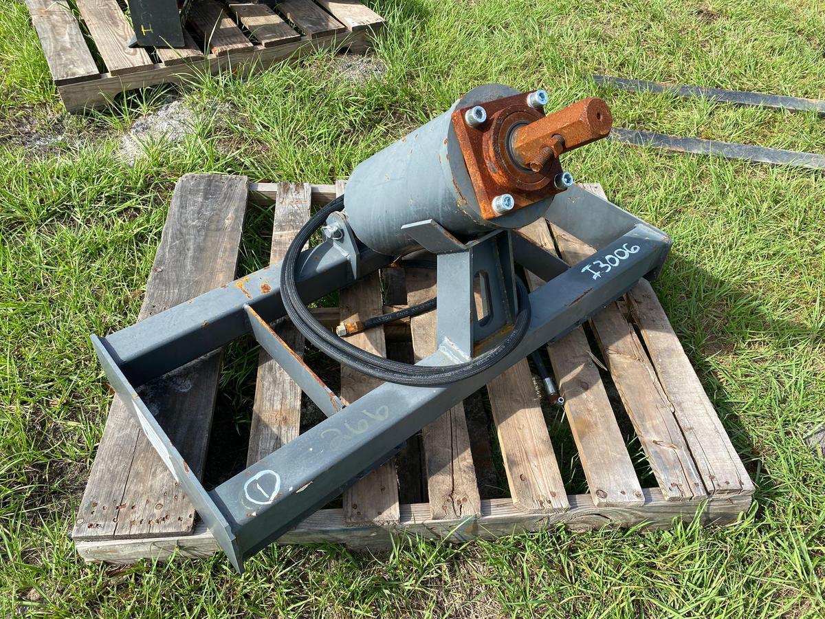 Unused Skid Steer Hydraulic Auger Attachment