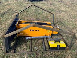 Unused ZW-750 Skid Steer Demo Hammer Hydraulic Breaker