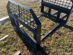 Unused JBX 4000lb Skid Steer Forks and Frame