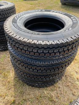 4 Unused 11R22.5 Truck Tractor Drive Tires