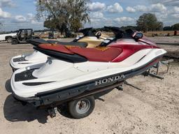 2 Honda Aquatrax F-12X Jet Skis with Trailer