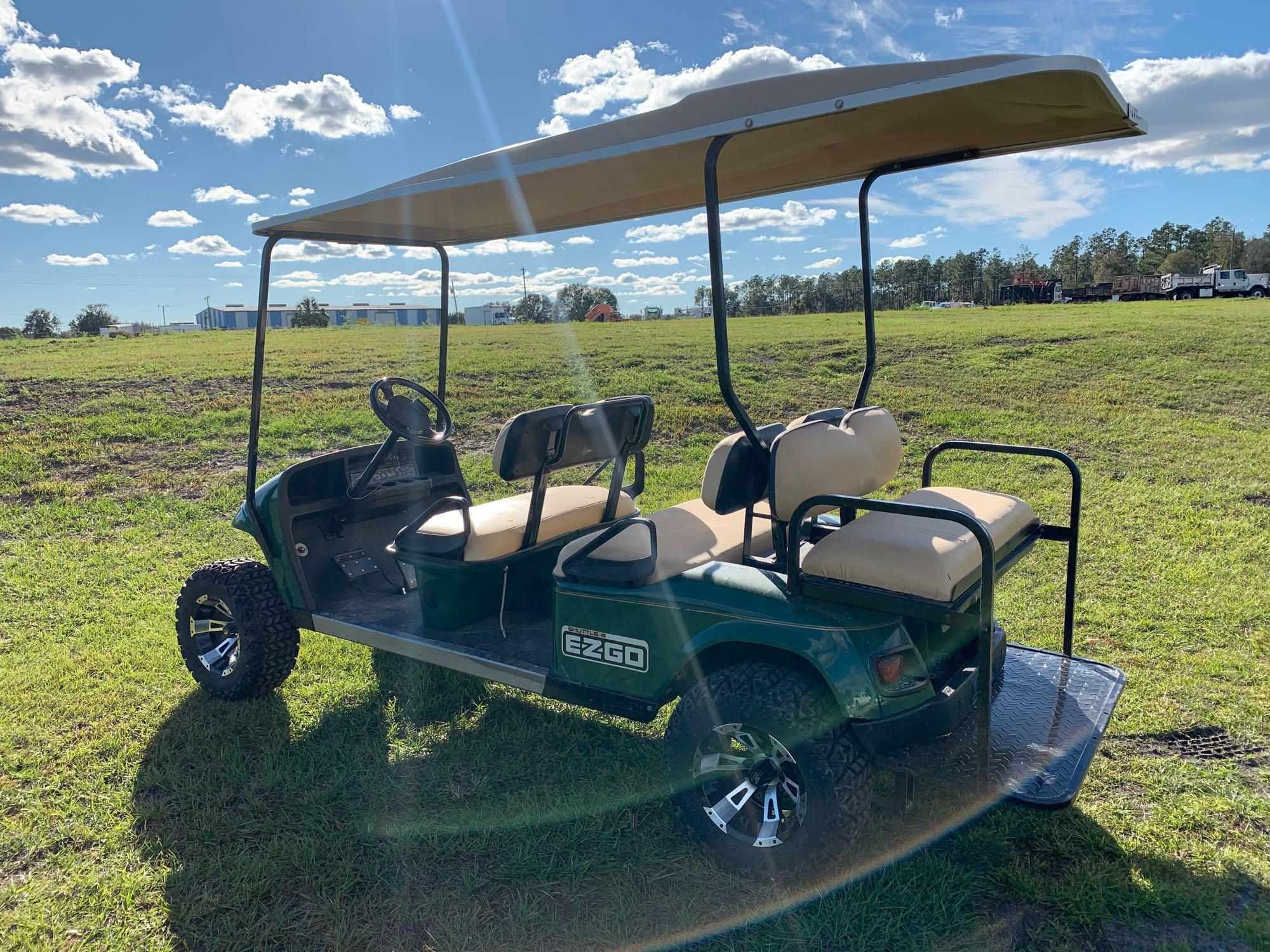 E-Z-Go 48V Lifted 6 Passenger Shuttle Cart