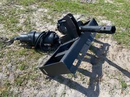 Unused Skid Steer Hydraulic Auger with Bit