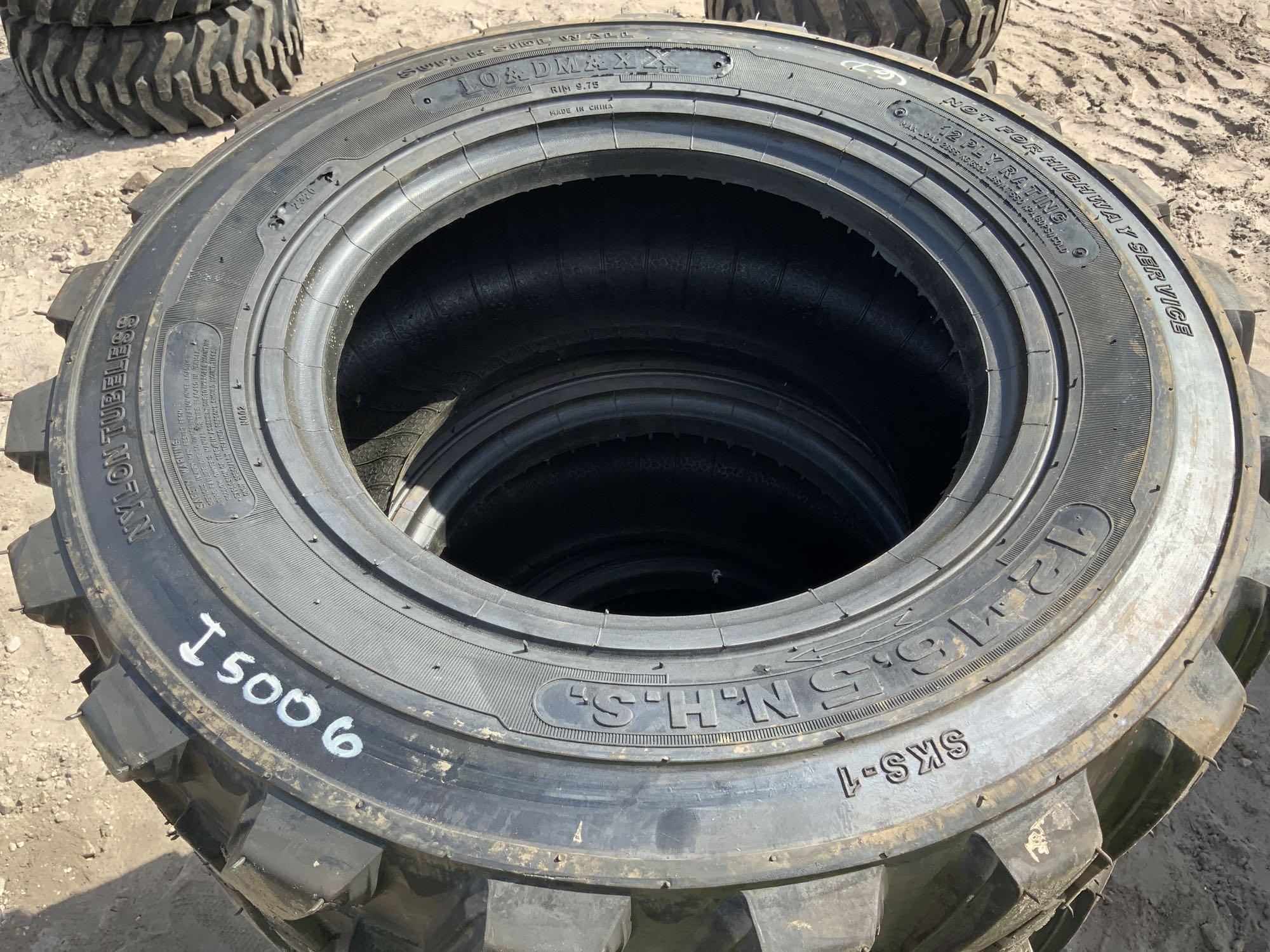 4 Unused 12-16.5 Skid Steer Loader Tires