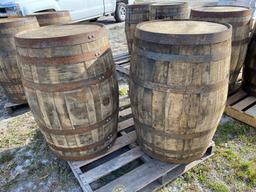 2 Whiskey Barrels