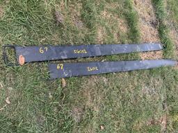 Pair of 2 Unused 8ft Pallet Fork Extensions