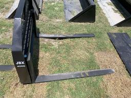 Unused JBX 4000 Skid Steer Forks