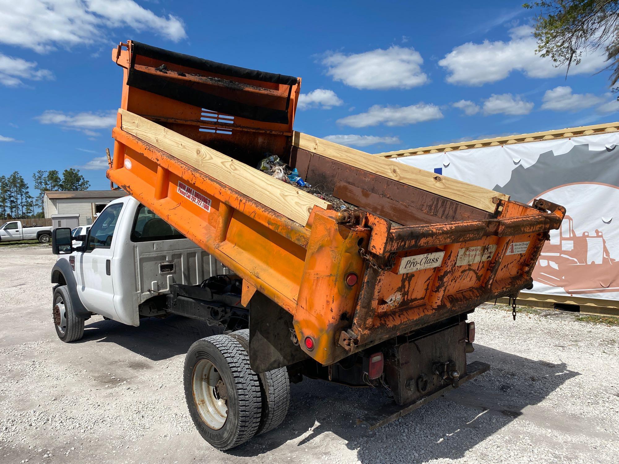 2008 Ford F-550 4x4 Crew Cab Dump Truck