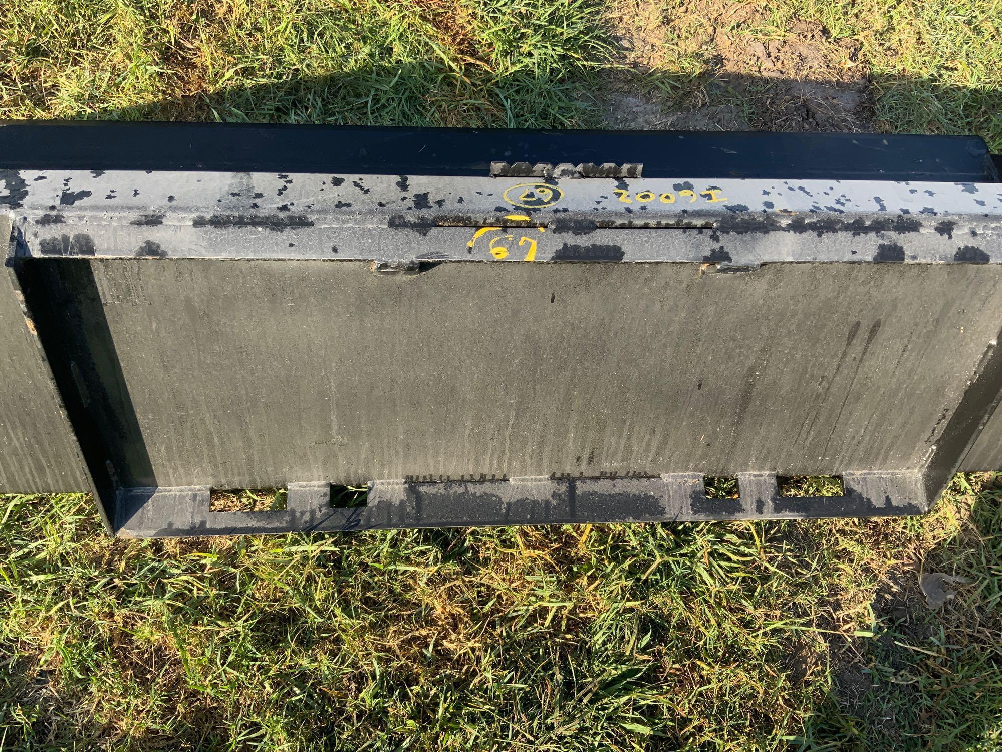 Unused 78in Skid Steer GP Bucket with Cutting Edge